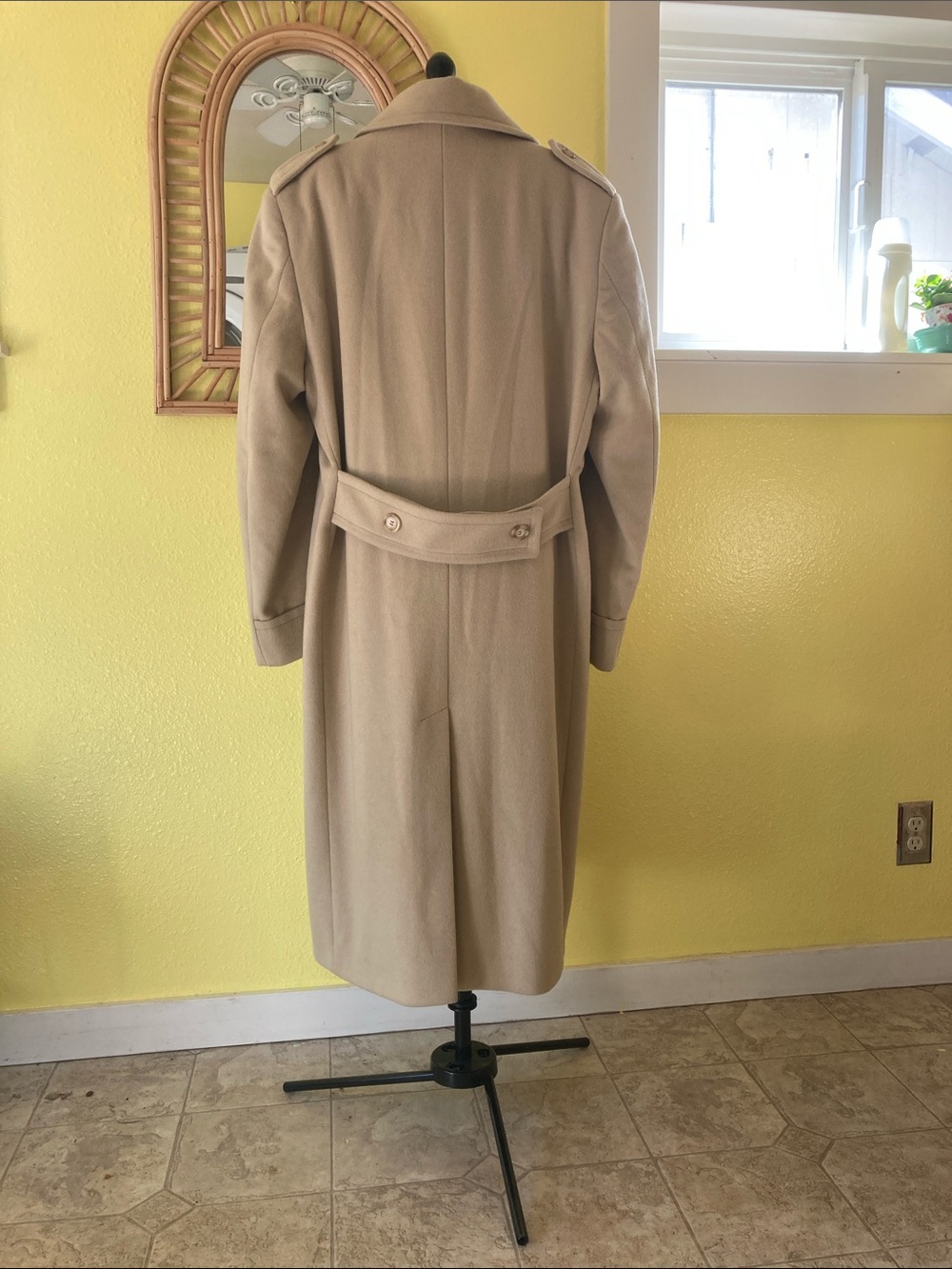 Vintage Valente Italian Wool Cashmere Men’s Overcoat - Picture 2 of 10